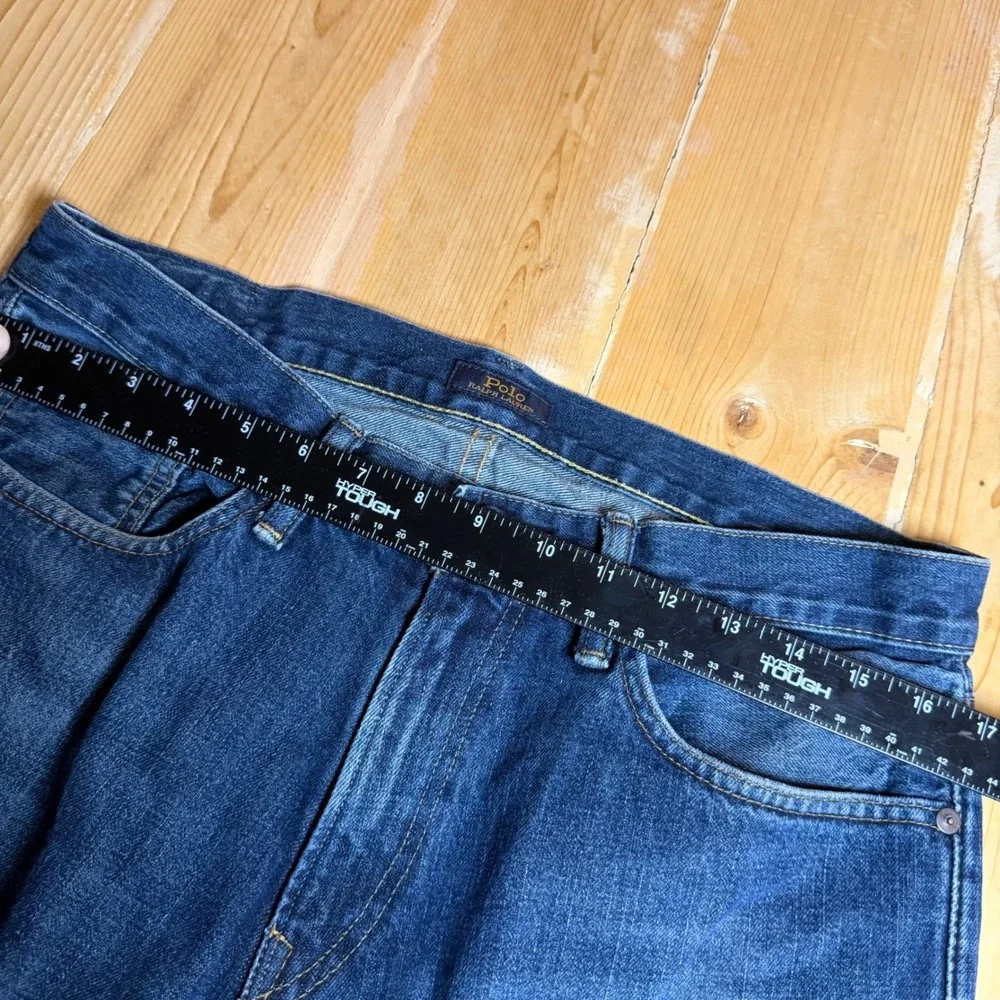 Polo Ralph‎ Lauren Varick Slim Straight Jeans Mens 32x32 Medium Wash Blue Denim
